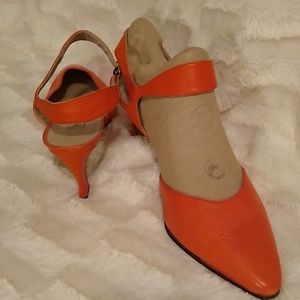 Designer leather heels